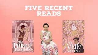 Five Recent Reads Romance Books Recommendations [upl. by Enitsuga]