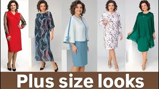 Trendy Plus Size Dresses and Suits🔥 [upl. by Marinelli325]