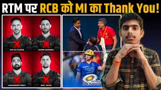 IPL Auction Akash Ambani hugged RCB Management when RCB denied RTM for Will Jacks [upl. by Ahsai622]