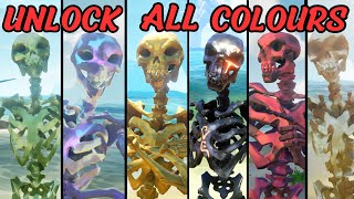 How to UNLOCK ALL 10 Skeleton Curse COLOURS in Sea Of Thieves [upl. by Leff]