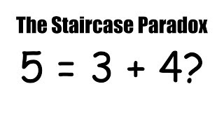 5  3  4 The Staircase Paradox Spot The Mistake quotDisprovingquot The Pythagorean Theorem [upl. by Kcerred]