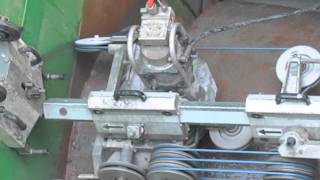 Pentruder wire saw 3P8 cutting pipe 1500 mm [upl. by Rosenzweig]