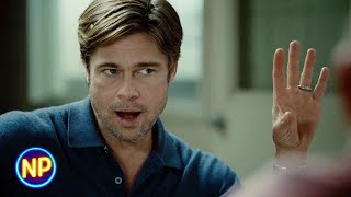 Brad Pitt Is Done Talking  Moneyball 2011  Now Playing [upl. by Yodlem581]