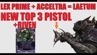 WARFRAME NEW Incarnon Pistol Laetum HIGHEST DPS  RIven Advice BuildGuide l Angels of The Zariman [upl. by Granny]