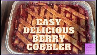 Easy Delicious Blackberry Cobbler [upl. by Fotinas588]