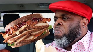 ARBYS DEEP FRIED TURKEY GOBBLER [upl. by Gunilla]