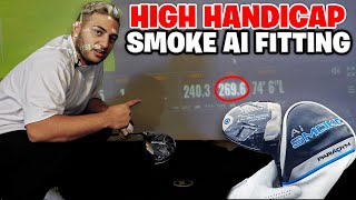 High Handicapper Club Fitting 2024 SMOKE AI DRIVER IS UNREAL [upl. by Loziram]