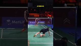 Dive like Lee Chong Wei🏸 badminton [upl. by Ahsram]