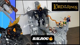 Lego Balrog Vs Gandalf  Lord of the Rings MOC [upl. by Rosenquist]