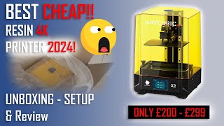 Best Cheap Resin 3D Printer 2024 Anycubic Photon Mono X2 4K Unboxing amp Setup  Review [upl. by Guillemette815]