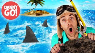 Sharks in the Water 🦈  Floor is Lava Game  Brain Break  Danny Go Dance Songs for Kids [upl. by Anahsohs726]