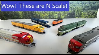 The new Paragon4 N scale F3s and F7s are awesome [upl. by Rydder625]