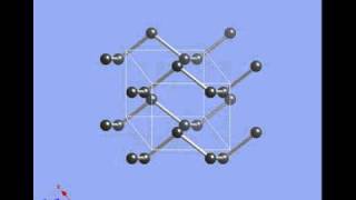 Crystallographic unit cell of tellurium [upl. by Nnylidnarb]