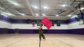 Downers Grove North DGN 20242025 Winter Guard Audition Routine  Back View [upl. by Silirama334]