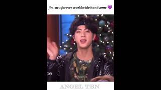 Jin worldwide handsome 💜😍❤️‍🔥btsjunviralshort video btskpop [upl. by Erodisi556]