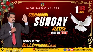 🔴🅻🅸🆅🅴 SUNDAY SERVICE  REVLEMMANUELBD 08122024 NISSI BAPTIST CHURCH [upl. by Larrabee601]