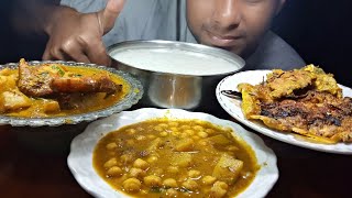 Eating Egg Omelette Pakhala BhataChingudi Fry With Chhole Bhatureasmr [upl. by Eirrot319]