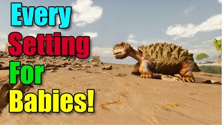 Nitrado settings Babies 101 Ark Survival Ascended [upl. by Illa]