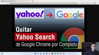 Como quitar Yahoo Search de Google Chrome 2022 Windows 10 8 7 [upl. by Wylie125]