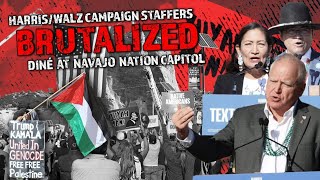 HarrisWalz campaign staffers brutalized Diné at Navajo Nation capitol [upl. by Amjan667]