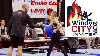 Level 8 Mens Gymnastics  Windy City Invitational 2019  Ethan Cox [upl. by Nyrok]