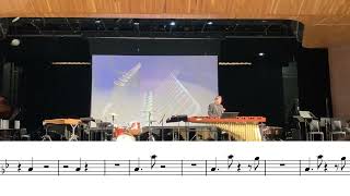 Pipe Dream Live Solo Performance Percussion ensemble version [upl. by Ilrebmyk]