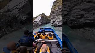 Skippers Canyon Jet Boat – Shotover River near Queenstown New Zealand nz nztravel newzealand [upl. by Aloisius]