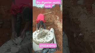 how to construct a bio digester septic tank youtubeshorts biodigestor construction duet [upl. by Thebault192]