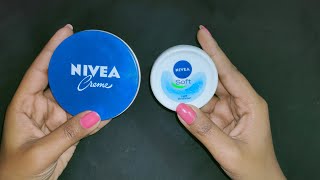 which cream is best For Dry And Oily Skin  Nivea soft cream vs Nivea cream  Nivea cream review [upl. by Annaya]