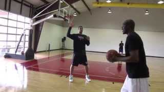 Brook amp Robin Lopez Baseline Footwork with The Dream [upl. by Lydon]