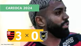 Flamengo 3 x 0 Volta Redonda  CAMPEONATO CARIOCA 2024 VEJA OS GOLS [upl. by Aneloc286]