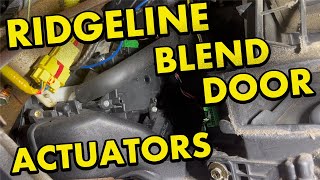 Honda Ridgeline Blend Door Actuators [upl. by Aneek]