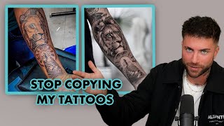 STOP COPYING MY TATTOOS  TIKTOK TATTOOS  DANIEL SILVA [upl. by Eimiaj]