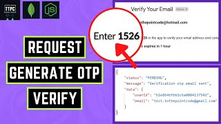 Two factor Authentication with Node Js and MongoDB Email OTP Verification [upl. by Souvaine]