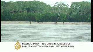 Pictures released of uncontacted Peru tribe [upl. by Esmerelda]