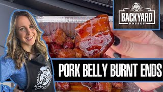 Easy amp Delicious Pork Belly Burnt Ends  Pit Boss Grills [upl. by Elleinet607]