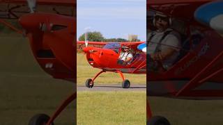 Aeropro Eurofox GCMOB taxiing on runaway plane lightaircraft smallplane [upl. by Otit682]