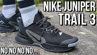 NIKE JUNIPER TRAIL 3 REVIEW  On feet comfort weight breathability and price review [upl. by Marba700]