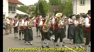 Musikkapellen im Festzug der Musikkapelle Durach zum 225jährigen Jubiläum [upl. by Noek]