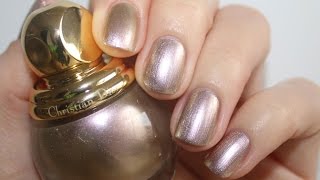 DIOR Diorific Nail Polish 227 Gris Or Holiday 2015 [upl. by Moyer]