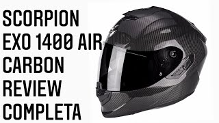 ✌🏻 Review SCORPION EXO 1400 Exo Air CARBON Casco bueno bonito y barato [upl. by Niobe]