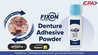 Fixon Powder Ultimate Dental Adhesive for Secure Dentures  ICPA Health [upl. by Fisuoy741]