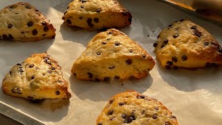 Amazing Chocolate Chip Scone Recipe The BEST Scone Recipe [upl. by Ellie663]