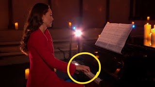 Kates Top SECRET in a Surprise Piano Performance at Christmas Carol Service [upl. by Ikoek]