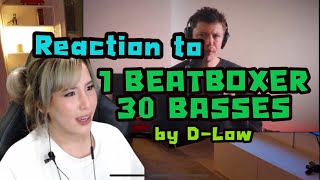 Reaction 1 Beatboxer  30 Basses by Dlowbeatbox [upl. by Arres552]