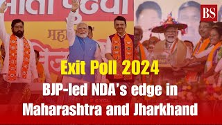 Exit Poll 2024 BJPled NDA’s edge in Maharashtra and Jharkhand  Maharashtra exit poll [upl. by Eenitsed139]