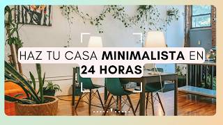 HAZ TU CASA MINIMALISTA EN SOLO 24 HORAS 🏠⏱  Silvia Ahora [upl. by Nerag]