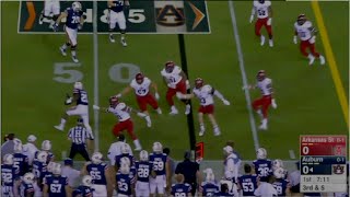 Auburns Kerryon Johnson Scores 47 Yard INSANE TOUCHDOWN vs Arkansas 2016 [upl. by Vareck]