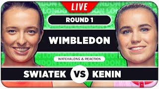 SWIATEK vs KENIN • Wimbledon 2024 • LIVE Tennis Talk Watchalong [upl. by Livvi]