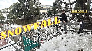 SNOWFALL IN KASAULI 2022  sunset point kasauli  KASAULI VLOG kasauli snowfall 2022 [upl. by Nosittam]